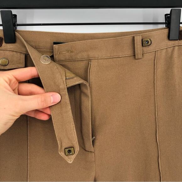 VTG RALPH LAUREN Trouser Straight Pant Tan 10 - Picture 5 of 11